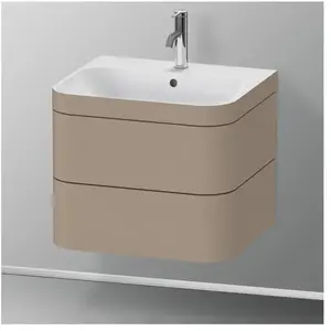 Duravit Happy D.2 Vasque avec meuble bas, 2 tiroirs, HP4635O7575, c-bonded pas cher
