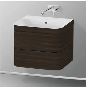 Duravit Happy D.2 Vasque avec meuble bas, 2 tiroirs, HP4635N6969, c-bonded pas cher
