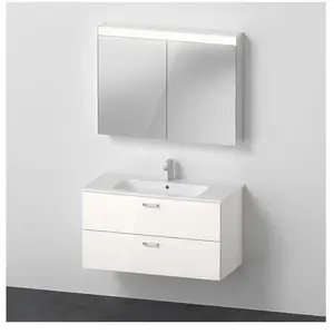 Comparateur de prix : Duravit ME by Starck Lavabo avec meuble sous-lavabo Xbase, avec armoir...