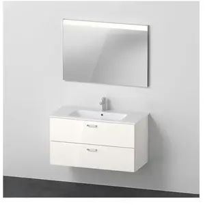 Duravit ME by Starck Vasque avec meuble XBase et miroir, XB007204545, pas cher