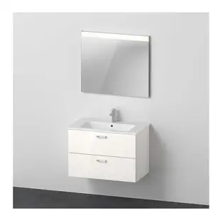Comparateur de prix : Duravit ME by Starck Lavabo avec meuble sous-lavabo Xbase, avec miroir...