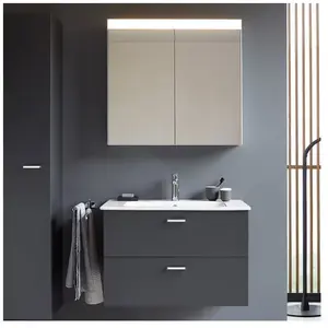 Comparateur de prix : Duravit ME by Starck Lavabo avec meuble sous-lavabo Xbase, avec armoir...