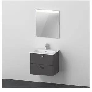 Comparateur de prix : Duravit ME by Starck Vasque avec meuble XBase et miroir, XB007004949,