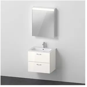 Comparateur de prix : Duravit ME by Starck Lavabo avec meuble sous-lavabo Xbase, avec armoir...
