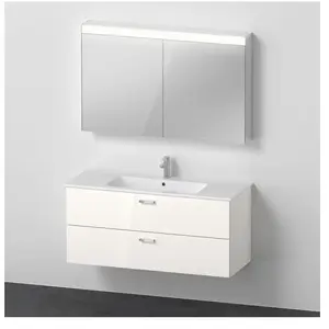 Duravit ME by Starck Lavabo avec meuble sous-lavabo Xbase, avec armoir... pas cher