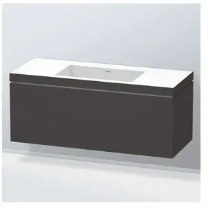 Duravit Vero Air Vasque avec meuble bas L-Cube, 1 tiroir, LC6919N8080,