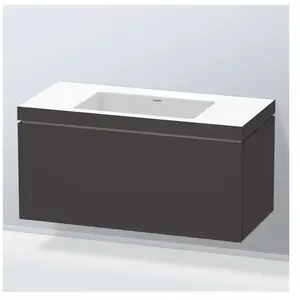 Duravit Vero Air Vasque avec meuble bas L-Cube, 1 tiroir, LC6918N8080, pas cher