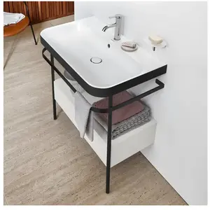 Duravit Happy D.2 Lavabo avec support, 1 tiroir, HP4742O3939, c-bonded pas cher