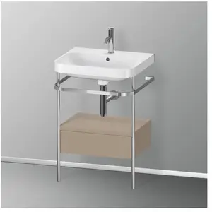 Comparateur de prix : Duravit Happy D.2 Lavabo avec support, 1 tiroir, HP4840O7575, c-shaped