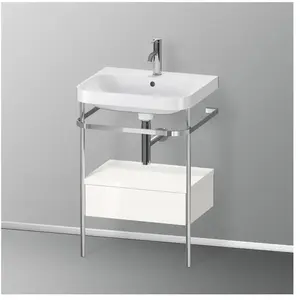 Duravit Happy D.2 Lavabo avec support, 1 tiroir, HP4840O2222, c-shaped pas cher
