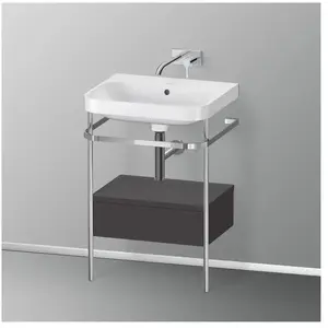 Comparateur de prix : Duravit Happy D.2 Lavabo avec support, 1 tiroir, HP4840N8080, c-shaped