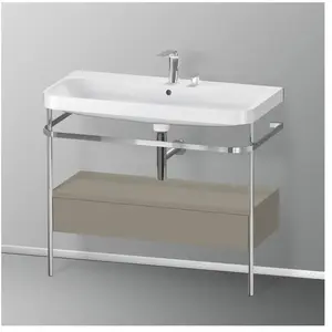 Duravit Happy D.2 Lavabo avec support, 1 tiroir, HP4843E9292, c-shaped pas cher
