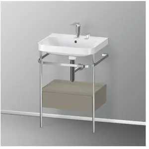 Duravit Happy D.2 Lavabo avec support, 1 tiroir, HP4840E9292, c-shaped pas cher