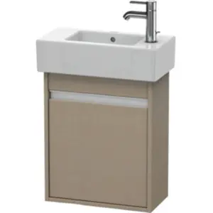 Duravit Meuble sous lavabo Ketho 45x22,5x55cm, suspendu, porte gauche, lin pas cher