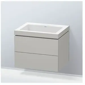 Duravit Vero Air Vasque avec meuble bas L-Cube, 2 tiroirs, LC6926N0707, pas cher
