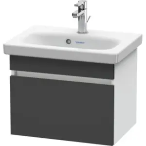 Duravit Meuble sous-lavabo Com DuraStyle 50x36,8 cm, graphite mat/blanc mat, 1 tiroir pas cher
