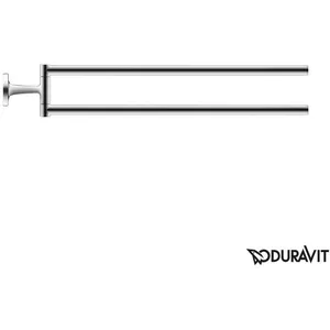 Comparateur de prix : Duravit Starck T Porte-Serviettes en Laiton chromé Taille Unique