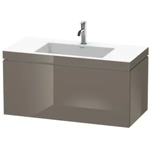 Duravit Vero Air Vasque avec meuble bas L-Cube, 1 tiroir, LC6918O8989, pas cher