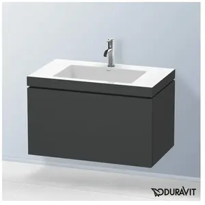 Duravit Vero Air Vasque avec meuble bas L-Cube, 1 tiroir, LC6917O4949, pas cher