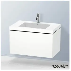Duravit Vero Air Vasque avec meuble bas L-Cube, 1 tiroir, LC6917O1818, pas cher