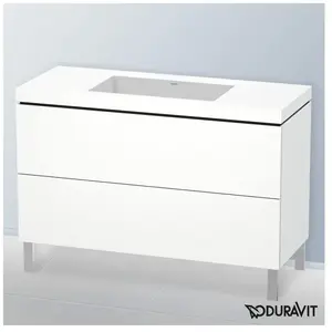 Duravit Vero Air Vasque avec meuble bas L-Cube, 2 tiroirs, LC6939N1818, pas cher