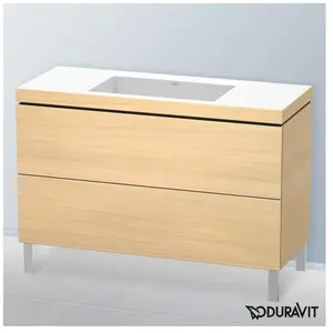 Duravit Vero Air Vasque avec meuble bas L-Cube, 2 tiroirs, LC6939N7171, pas cher