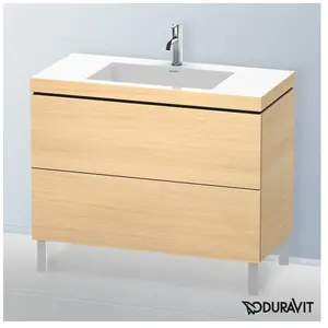 Duravit Vero Air Vasque avec meuble bas L-Cube, 2 tiroirs, LC6938O7171, pas cher