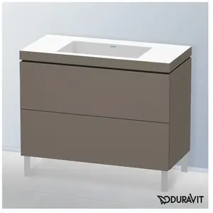 Duravit Vero Air Vasque avec meuble bas L-Cube, 2 tiroirs, LC6938N9090, pas cher