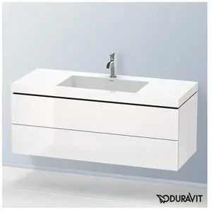 Duravit Vero Air Vasque avec meuble bas L-Cube, 2 tiroirs, LC6929O8585, pas cher