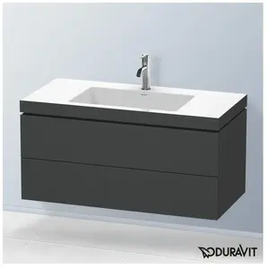Duravit Vero Air Vasque avec meuble bas L-Cube, 2 tiroirs, LC6928O4949, pas cher