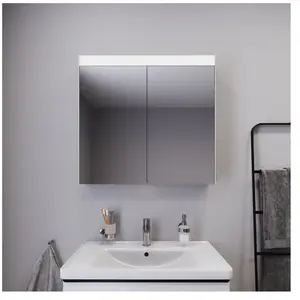 Duravit Armoire miroir Best Version 81x14,8x76 cm, 15 W, 2 portes, LED pas cher
