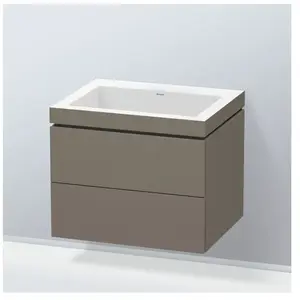 Duravit Vero Air Vasque avec meuble bas L-Cube, 2 tiroirs, LC6926N9090, pas cher
