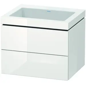 Duravit Vero Air Vasque avec meuble bas L-Cube, 2 tiroirs, LC6926N2222, pas cher