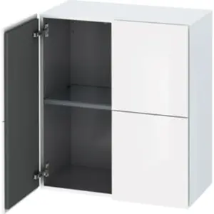 Comparateur de prix : Duravit L-Cube Armoire mi-haute, 2 portes, LC117708585,