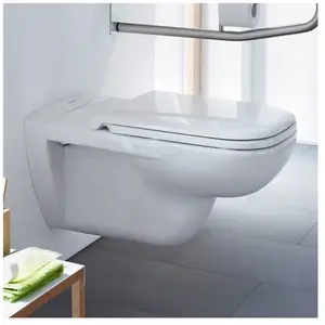 Duravit D-Code Cuvette suspendue Vital version rehaussée et allongée, 2228092000, Vital pas cher