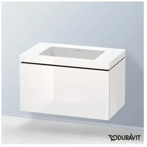 Duravit Vero Air Vasque avec meuble bas L-Cube, 1 tiroir, LC6917N2222, pas cher