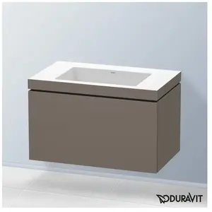Duravit Vero Air Vasque avec meuble bas L-Cube, 1 tiroir, LC6917N9090, pas cher