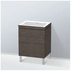 Duravit Vero Air Vasque avec meuble bas L-Cube, 2 tiroirs, LC6936N7272, pas cher