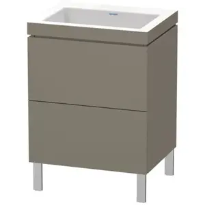 Duravit Vero Air Vasque avec meuble bas L-Cube, 2 tiroirs, LC6936N9090, pas cher