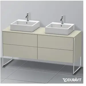 Duravit XSquare Meuble sous-vasque, 4 tiroirs, XS4927B6060,