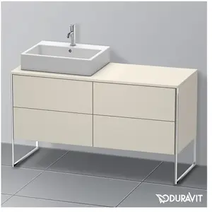 Duravit XSquare Meuble sous-vasque, 4 tiroirs, XS4923L9191, pas cher