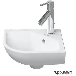 Lave-mains d'angle Duravit ME by Starck - Blanc - Céramique - A poser