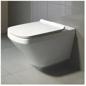 Duravit DuraStyle Cuvette suspendue avec abattant WC, 45520900A1,Vendu paramazon