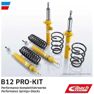 Comparateur de prix : EIBACH Jeu de 4 amortisseurs + ressorts pour BMW: Série 3 (Ref: E90-20-014-04-22)