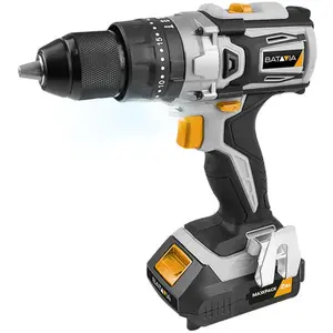 Batavia Perceuse à percussion Brushless 18V sans fil - Set complet avec batterie 2.0Ah et chargeur