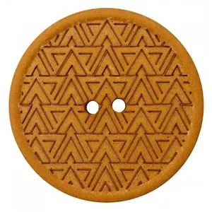 Boutons Recyclés chanvre/polyester 20 mm X 2 - Prym Curry Jaune - Curr...