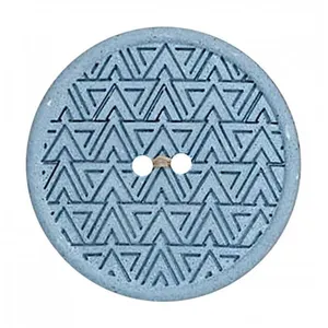 Boutons Recyclés chanvre/polyester 20 mm X 2 - Prym Bleu Ciel - Bleu C...