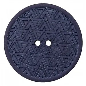 Boutons Recyclés chanvre/polyester 20 mm X 2 - Prym Marine Bleu - Mari...