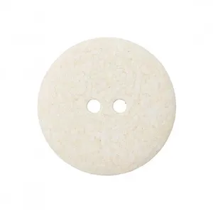 Non communiqué Bouton Coton/polyester 2 trous 23mm X2 - Prym(...) - Creme Ecru