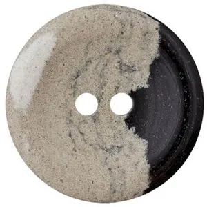 Non communiqué Boutons Recyclés 15 mm X 4 bleu Foncé - Union Knopf(...) - Ecru